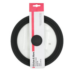 מכסה אוניברסלי לסירים ומחבתות 24 עד 28 ס"מ מסיליקון וזכוכית